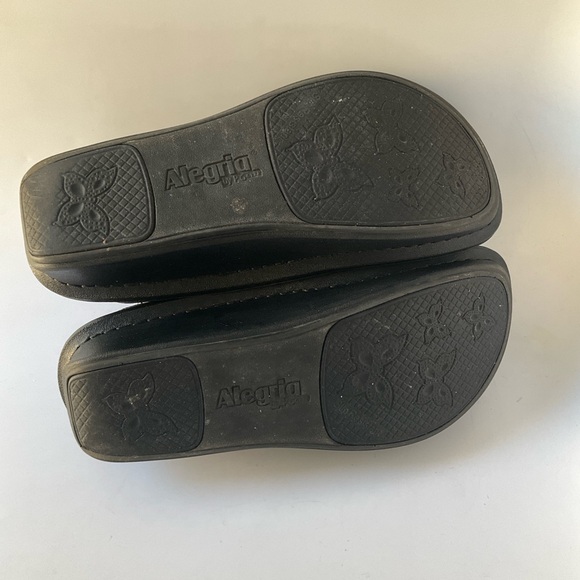 Alegria Debra Black Leather Slip-On Loafers EU 37 - Picture 10 of 13